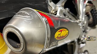 FMF Exhaust on a 2005 Honda CRF 450r is it worth it [upl. by Kironde91]