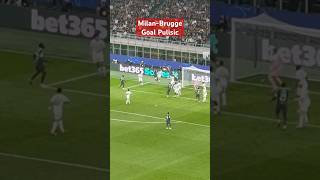 MilanClub Brugge 31 Goal Christian Pulisic [upl. by Enyamert]