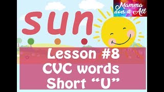 Lesson 8  Three Letter blends  Short quotUquot CVC words  Step by step Learning to Read Phonetically [upl. by Arodoet]