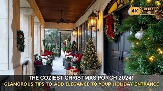 The Coziest Christmas Porch 2024 Glamorous Tips to Add Elegance to Your Holiday Entrance [upl. by Elaynad]