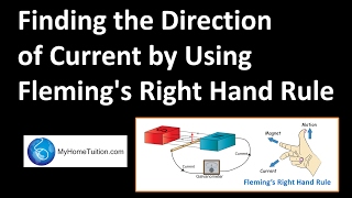 Finding the Direction of Current by Using Flemings Right Hand Rule  Electromagnetism [upl. by Demetri]