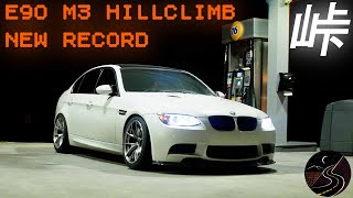 E90 M3 Driver sets Hill Climb Record  RAW 4K  Onboard [upl. by Htir31]