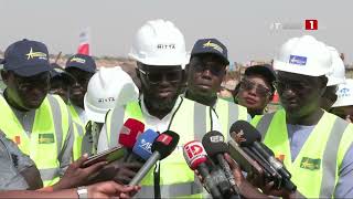 INFRASTRUCTURES ROUTIÈRES  Le ministre Malick Ndiaye satisfait de lavancement des travaux [upl. by Giah]