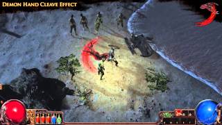 Path of Exile  Demon Hand Cleave Effect [upl. by Bayly]