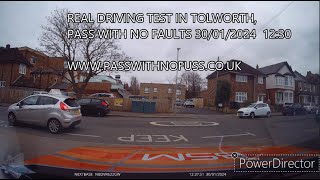 REAL DRIVING TEST ROUTE IN TOLWORTH 2 [upl. by Aneras]