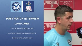 POST MATCH INTERVIEW Man of the Match Lloyd James speaks after Exmouth win [upl. by Ariel547]