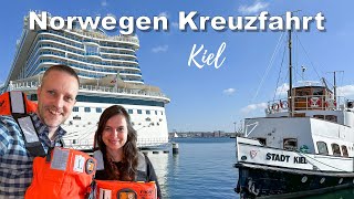 Norwegen Kreuzfahrt mit AIDAnova – Vlog 1 Einchecken Sicherheitsübung und die Abfahrt in Kiel [upl. by Filipe636]