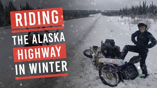 EP4 The Alaska Highway on motorbikes in winter Alaska to Argentina on Honda c90s [upl. by Eupheemia]