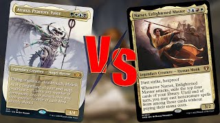 Narset Vs Atraxa 1v1 EDHCMDR Gameplay [upl. by Enirbas]