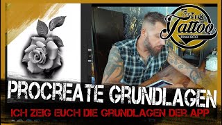 Procreate Tutorial  Grundlagen  Tattoovorlagen [upl. by Shirah489]