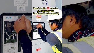 Operation of Air Circuit Breaker ACB  How to Manually Charge [upl. by Eizzik]