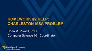 Homework 2 Help Project Charleston MSA Problem [upl. by Rubi293]