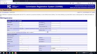 FCC User Profile and FRN Registration for New Radio Operators [upl. by Lyndy]