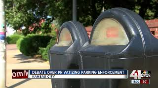 Debate over privatizing parking enforcement [upl. by Aikim]