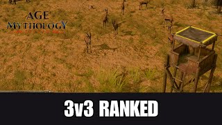 AoM Retold  Ranked Team Game  3v3 Savanna [upl. by Acie]