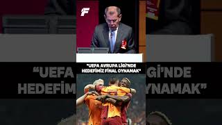 🗣️ Dursun Özbek UEFA Avrupa Liginde hedefimiz final shorts galatasaray futbol [upl. by Eiffe]