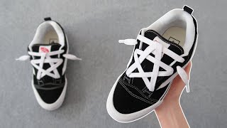 HOW TO STAR LACE YOUR KNU SKOOL VANS EASY [upl. by Arbmik]