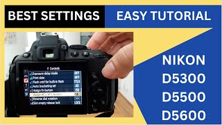 Nikon D5300 amp D5500 amp D5600 Full Tutorial Best Settings for Photos amp Video HINDI  URDU [upl. by Annahsohs]