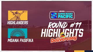 HIGHLANDERS V MOANA PASIFIKA  SR ROUND 11 2024  DELIVEREASY HIGHLIGHTS [upl. by Anehs]