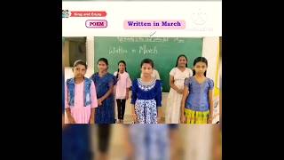 5th Class English poem Written in March [upl. by Rabkin]