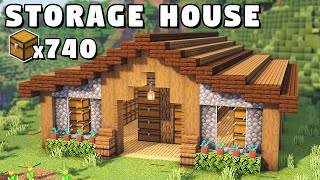 Minecraft Ultimate Storage House Tutorial How to Build [upl. by Suivatnad]