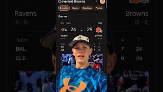 Ravens lose to Browns nflfootballsportsravensbrowns [upl. by Ttenneb]