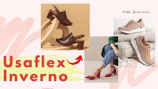 ✅ USAFLEX CALÇADOS LANÇAMENTO COLEÇÃO OUTONOINVERNO 2021 SAPATOS ESTILOSOS E CONFORTÁVEIS MODA [upl. by Ody]