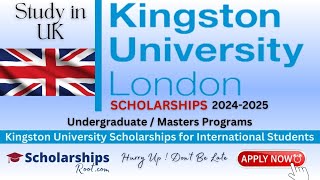 Kingston University Scholarship in UK 20242025 [upl. by Anitrebla]