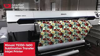 Mimaki TS3301600 Sublimation Transfer Inkjet Printer [upl. by Neivad]