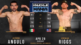 ALFREDO ANGULO vs JEREMIAH RIGGS Full Fight BKFC [upl. by Nodab815]