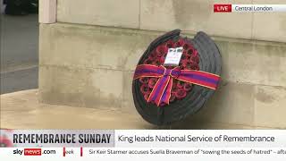 Sky News Remembrance Sunday London The Cenotaph 2023 [upl. by Libys]