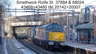 Lucky or what 37884 amp 68024 then 4346843480 tampt 2014220007 Smethwick Rolfe St 090124 [upl. by Lirbij]