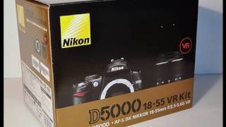 Nikon D5000 Unboxing Digital SLR Camera 1855 VR Kit [upl. by Stirling]