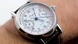 Longines Heritage Pulsometer Chronograph L28014232 Luxury Watch Review [upl. by Bradwell]