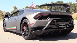 Pure Sound 2018 Lamborghini Huracan Performante Start Up Revs Acceleration [upl. by Assilrac471]