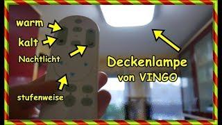 LED Deckenlampe dimmbar mit Fernbedienung SoFie Haushalt UnPerfekt [upl. by Barbabra]