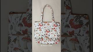 DIY TOTE BAG CUTTING AND STITCHING  Bag making  How to make purse from cloth diy shortvideos [upl. by Bram116]