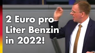 AfD im Bundestag über Spritpreise von mehr als 2 Euro pro Liter Benzin und Diesel in 2022 [upl. by Eldwen]