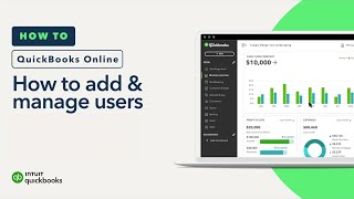 How to add amp manage users in QuickBooks Online [upl. by Irmina]