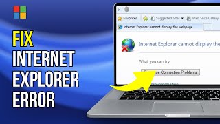 ✅Fix Internet Explorer Cannot Display the Webpage  Diagnose connection problems Error in Windows 7 [upl. by Everest482]