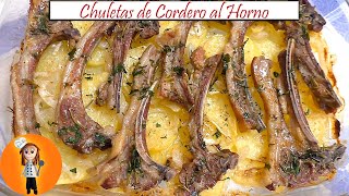 Chuletas de Cordero al Horno  Receta de Cocina en Familia [upl. by Anatak269]