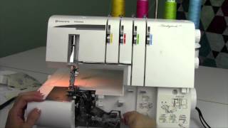 Husqvarna Viking S21 Serger 31 Converting from Coverstitch to Serger [upl. by Nayhr667]