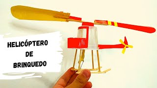 Como Fazer HELICÓPTERO de BRINQUEDO com Materiais Recicláveis [upl. by Demaria]