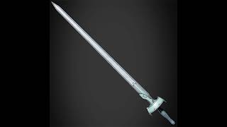 Asuna Lambent Light Rapier 3D printable model  replica  prop  cosplay  stl  print file [upl. by Earal]