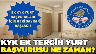 📢TARİHLERİ KAÇIRMA YKS EK YERLEŞTİRME DGS İÇİN KYK YURT BAŞVURUSU GERİ SAYIMI BAŞLADI 2024yks [upl. by Ydnew]