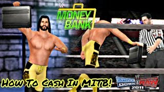 How To Cash In And Win Money In The Bank In SVR11 PSP BK WWE [upl. by Yllime]