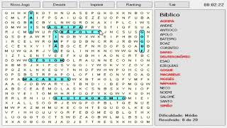 JOGO DE CAÃ‡A PALAVRAS BÃBLICO EXCLUSIVO PARA PC COM BÃBLIA ELETRÃ”NICA [upl. by Dragon942]