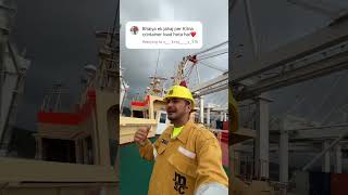 Is ship pr 20k container load hota h🛳️🗿💀shortvideo ship explore [upl. by Leund]