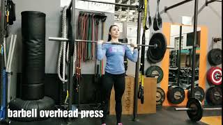 Barbell Overhead Press [upl. by Bunnie]