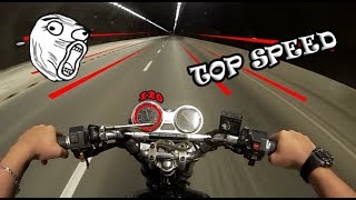 TOP SPEED DA KASINSKI 150 MOTOR QUASE EXPLODIU [upl. by Nomelihp49]